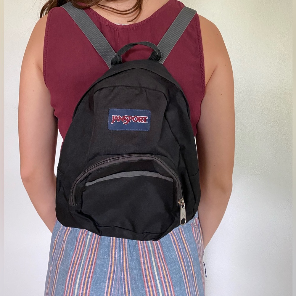 Jansport black mini backpack